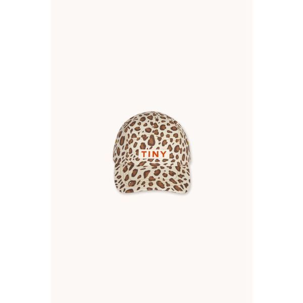 Кепка Tinycottons "Animal Print", бежевий/коричневий SS26-505 фото