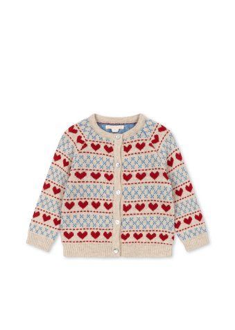 Кардиган Konges Slojd BELOU "HEART", різнокольоровий KS105906aw26 фото