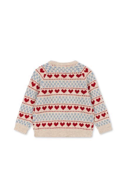 Кардиган Konges Slojd BELOU "HEART", різнокольоровий KS105906aw26 фото