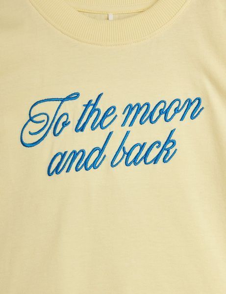Футболка MINI RODINI "To the moon", жовтий 2622016423SS26 фото