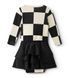 Сукня-боді NUNUNU "CHECKMATE", молочний/чорний 36163545 фото 2