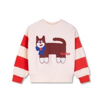 Світшот Wynken "Smart Cat", молочний/червоний WK20J33SS26 фото