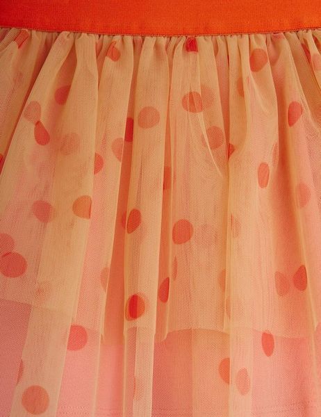 Спідниця MINI RODINI "Dotted tulle", червоний/бежевий 38725482 фото