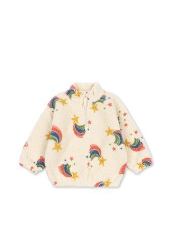 Флісова куртка Konges Slojd JODY TEDDY "RAINBOW STAR", молочний KS106047aw26 фото