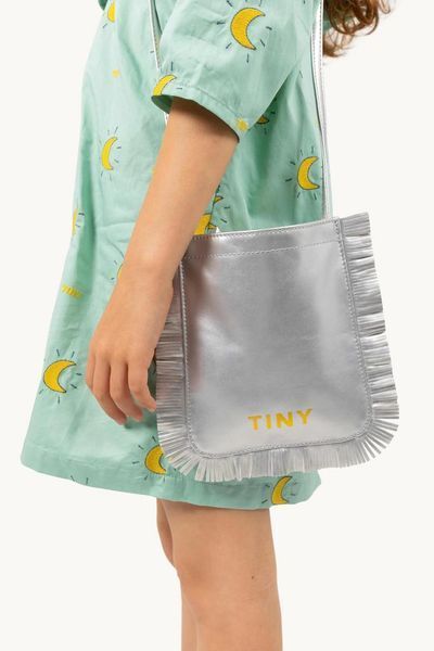 Сумка Tinycottons &ldquo;FRINGES&rdquo;, сріблястий SS25-387 фото