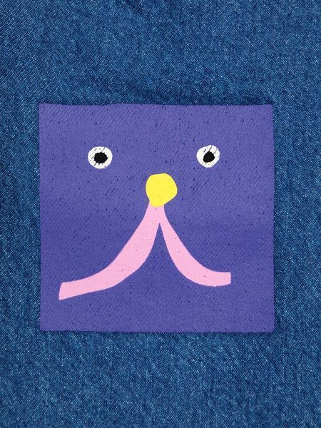 Джинси Bobo Choses "Funny Face", синій B224AC106 фото
