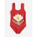 Купальник Bobo Choses "Pixel Daisy", червоний B126AC124SS26 фото 1