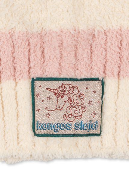 Балаклава Konges Slojd COLLETTE "ROSY STRIPE", рожевий/білий KS106235aw26 фото