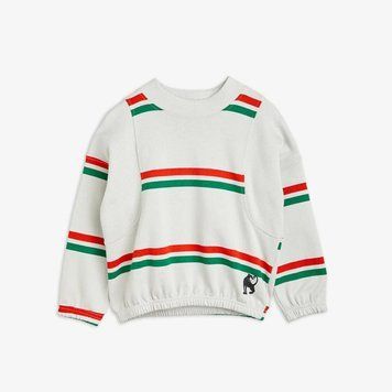 Світшот MINI RODINI "STRIPE", сірий 35577831 фото