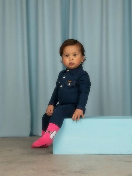 Боді MINI RODINI х WRANGLER "PEACE DOVE", синій 2384010060 фото