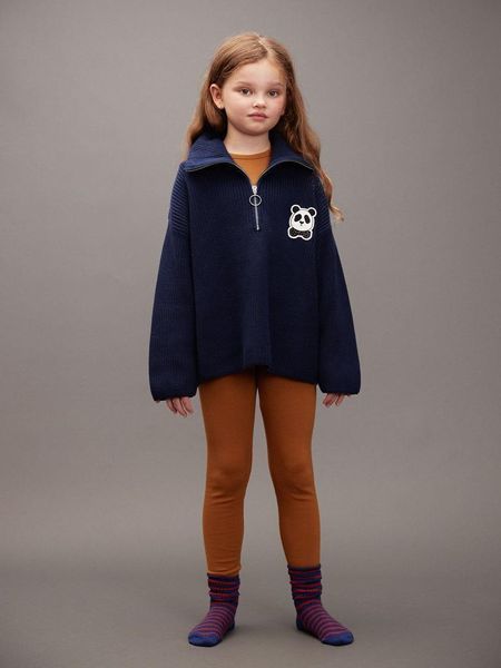 Легінси MINI RODINI "Modal rib", коричневий 38723240 фото