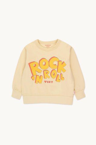 Світшот Tinycottons "ROCK &lsquo;N&rsquo; ROLL", світло-жовтий 24-148 фото