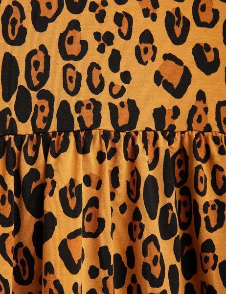 Сукня MINI RODINI "Basic leopard", бежевий 1000008213SS26 фото