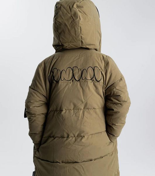 Пуховик NUNUNU "HOODED TRENCH", бежевий 36163533 фото