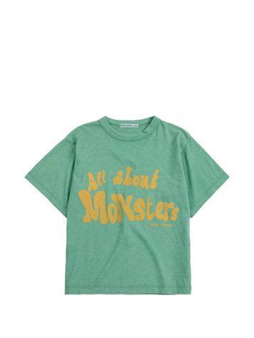 Футболка Bobo Choses "All About Monsters", зелений B226AC004-aw26 фото
