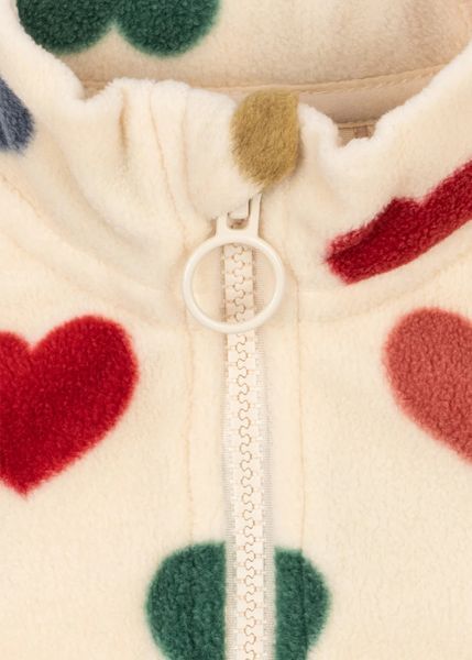 Флісова толстовка Konges Slojd TAVI "BON COEUR COLOR&Eacute;", молочний KS106281aw26 фото