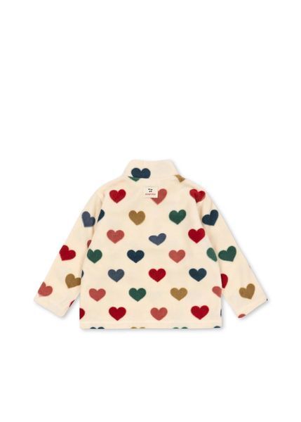 Флісова толстовка Konges Slojd TAVI "BON COEUR COLOR&Eacute;", молочний KS106281aw26 фото