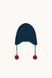 Шапка Tinycottons &ldquo;POMPOM EARFLAP&rdquo;, синій AW26-137-U05 фото 2